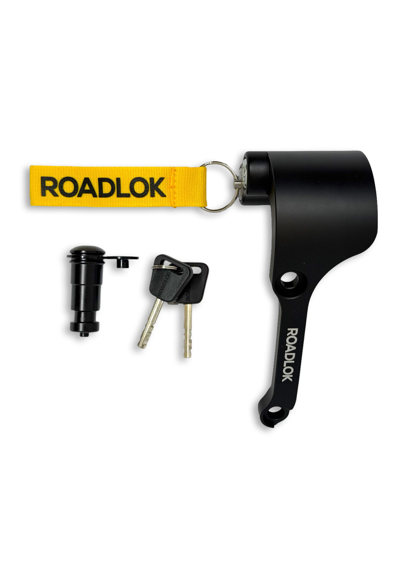 RoadLok XRA Eurosport 100 mm, derecha — negro