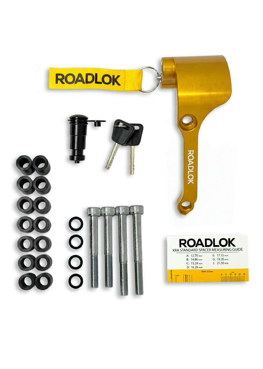 RoadLok XRA Eurosport 100 mm, derecha — dorado